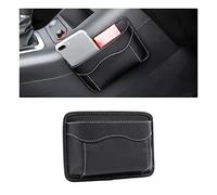 CGEAMDY Car Seat Side Pocket Organizer, PU Leather Mini Storage Bag for Auto Door Window Console, Pen Phone Holder Tray Pouch Vehicle Seat Gap Filler, Fits to Organize Document, Registration