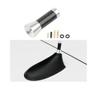 CGEAMDY Car Short Antenna, 3.5cm Stubby Antenna with Aluminum Alloy Threading, Universal Replacement for Cars FM AM Radio Reception (Silver)