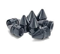 CGEAMDY Car Tire Valve Caps, Universal Aluminum Alloy Tire Trim Accessories, Dust Tire Covers, Dust Proof Valve Cover for Cars, SUVs and Motorcycles, Car Wheel & Tire Exterior Accessories (Titanium)