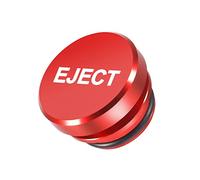 CGEAMDY Cigarette Lighter Plug Cover for Car, Dustproof Waterproof Cigarette Lighter Socket Plug Cover Dust Cap, Universal for Most Vehicles, Cars, Boat, RV with 12 Volt Power Source (Red-Eject)