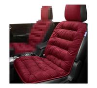 CGEAMDY Cushioned Car Seat Cover, Warm Short Plush Seat Cushion for Front Rear Pad, Soft Fuzzy Seat Protector for Winter, Auto Interior Women Men Accessories, for Vehicles, SUV, Truck (Red)