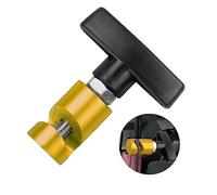 CGEAMDY Lift Support Clamp, Hood Strut Fixing Clamps with Brass Core, Shock Prop Strut Stopper Retainer for Car Hood, Spark Plug Gap Gauge Tool, Universal Automotive Accessories(Gold)