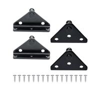 CGEAMDY Lift Support Gas Springs Brackets For Pneumatic Support Rod, Gas Struts Mounting Brackets, 10mm Gas Spring Lift Strut Bracket Ball, Ball Stud Mounting Bracket For Struts Lift Support(Black)