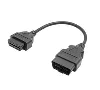 CGEAMDY OBD2 Adapter Cable, 16-Pin OBD2 Adapter Connector Diagnostic Cable Wire Flat, OBD2 Extension Cable On-Board Diagnostic Connector, OBDII Ribbon Cables Diagnostic Adapter Plug(0.5m)
