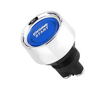 CGEAMDY Push Button Switch 12V DC 50A, Car Engine Start Push Button Ignition Switch, Car LED Engine Start Stop Button Ignition Starter Momentary Start Switch, For Car Truck Boat(Blue)