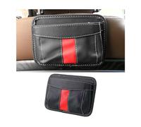 CGEAMDY Storage Box for Car Seats, Car Seat Side Pocket Side Organiser for Car Seats, Self-Adhesive PU Leather Seat Side Pocket Storage Bag, for Organising Wallet, Phone, Cigarette Key(Black)
