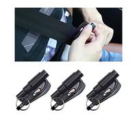CGEAMDY The Original Emergency Keychain Car Escape Tool, 2-in-1 Seatbelt Cutter and Window Breaker, Emergency Keychain Car Escape Tool, Automotive Escape Tool for Land & Underwater (Black)