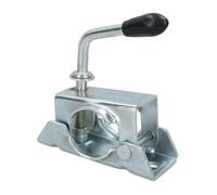 CGEAMDY Trailer Supports Wheel Bracket, Trailer Jockey Wheel Split Clamp Prop, Trailer Jack Stand Support Mount for Pipe, Heavy Duty Cast Clamp for Jockey Wheels Prop Stand, Trailers Accessories