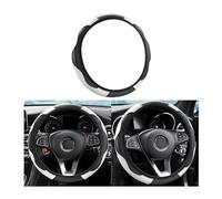 CGEAMDY Universal Car Steering Wheel Cover, Anti-Slip Breathable Durable Steering Wheel Cover Microfiber Leather, Diameter 37-38 cm Stitching Stretch Color Steering Wheel Protector (White)