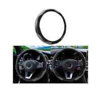 CGEAMDY Universal Car Steering Wheel Cover, Anti-Slip Breathable Durable Steering Wheel Cover Microfiber Leather, Diameter 37-38 cm Stitching Stretch Color Steering Wheel Protector (Grey)