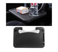 CGEAMDY Universal Car Table Cup Holder, Car Table for Drivers Table Car Steering Wheel Tables, Auto Food Tray for Laptop, Car-Steering Wheel Dining Holder Desk Food Tray for Most Vehicle(Black)