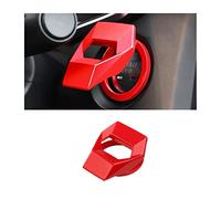 CGEAMDY Universal Engine Start Stop Button Cover, Car Power Control Zinc Alloy Trim, One Button Start Button Cover Interior Accessories, Car Engines Start Stop Accessories, for Most Cars (Red)