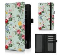 CGFGHHUY Check Book Cover for Personal Checkbook Green Sea Turtle Pattern Design PU Leather Checkbook Cover for Men Women with Card Slots & Pen Holder and Elastic Strap for Duplicate Checks, Rose