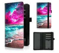 CGFGHHUY Check Book Cover for Personal Checkbook Pattern Design PU Leather Checkbook Cover for Women Men with Card Slots & Pen Holder and Elastic Strap for Duplicate Checks, Eagle and The Forest, 7.28