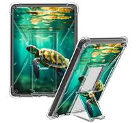 CGFGHHUY Clear Case for All-New Kindle Paperwhite 11th Generation 2021 & Signature Edition 6.8 inch Slim Lightweight Kickstand Protective Transparent TPU Case for Men Women - Turtles in The Sea