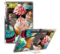 CGFGHHUY Clear Case for Samsung Galaxy Tab S9 11 inch 2023 Release Slim Lightweight Kickstand Protective Transparent TPU Case with Pen Holder - Sweet Foods