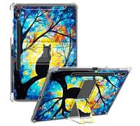 CGFGHHUY Clear Case for Samsung Galaxy Tab S9 FE 10.9 inch 2023 Release Slim Lightweight Kickstand Protective Transparent TPU Case with Pen Holder - Cat in The Tree