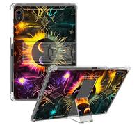 CGFGHHUY for iPad 10th Generation Case 2022 10.9 inch Clear Slim Lightweight Kickstand Protective Transparent TPU Case with Pen Holder Tablet Cover for iPad 10th Gen 2022 - Sun and Planet