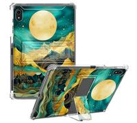 CGFGHHUY for iPad 10th Generation Case 2022 10.9 inch Clear Slim Lightweight Kickstand Protective Transparent TPU Case with Pen Holder Tablet Cover for iPad 10th Gen 2022 - Moon Mountain Art