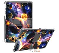 CGFGHHUY for iPad 10th Generation Case 2022 10.9 inch Clear Slim Lightweight Kickstand Protective Transparent TPU Case with Pen Holder Tablet Cover for iPad 10th Gen 2022 - Planet