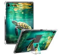 CGFGHHUY for iPad 9th Generation Case 2021 10.2 inch Clear Lightweight Kickstand Protective Transparent TPU Case with Pen Holder Tablet Cover for iPad 9th/8th/7th 2021/2020/2019,Turtles in The Sea
