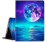 CGFGHHUY for iPad 9th Generation Case,for iPad 8th 7th Generation Case 10.2 inch2021/2020/2019 Lightweight Protective Smart Stand Cover with Auto Wake Sleep - Blue Purple Moon and Sea