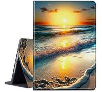 CGFGHHUY for iPad 9th Generation Case,for iPad 8th 7th Generation Case 10.2 inch2021/2020/2019 Lightweight Protective PU Leather Smart Stand Cover with Auto Wake Sleep - Sea and The Sunset