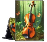 CGFGHHUY for iPad Air 11 inch Case 2024 M2 Lightweight Protective PU Leather Smart Stand Cover with Auto Wake Sleep Case for iPad Air 11 inch 6th Generation 2024 - Butterflies and Violin