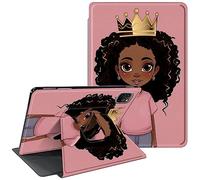 CGFGHHUY for iPad Air 5th/4th Generation Case 10.9 inch for iPad Pro 11 inch Case 2022/2021/2020 360 Degree Rotating Stand Protective Smart Cover with Auto Wake Sleep - Little Girl