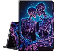 CGFGHHUY for iPad Air 5th/4th Generation Case 2022/2020 for iPad Pro 11 inch Case 4th/3rd/2nd Gen Lightweight Protective PU Leather Smart Stand Cover with Auto Wake Sleep - Skull Love
