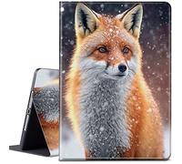 CGFGHHUY for iPad Air 5th/4th Generation Case 2022/2020 for iPad Pro 11 inch Case 4th/3rd/2nd Gen Lightweight Protective PU Leather Smart Stand Cover with Auto Wake Sleep - Red Fox