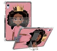 CGFGHHUY for iPad Air 5th Generation Case Clear Slim Lightweight Kickstand Protective Transparent TPU Case with Pen Holder Tablet Cover for iPad Air 5/4 10.9 inch - Little Girl