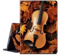 CGFGHHUY for iPad Mini 6 Case 8.3 inch 2021 Release for iPad Mini 6th Generation Case Lightweight Protective PU Leather Smart Stand Cover with Auto Wake Sleep - Maple Leaf & Violin