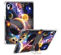CGFGHHUY for iPad mini 6th Generation Case 8.6 inch Clear Slim Lightweight Kickstand Protective Transparent TPU Case with Pen Holder Tablet Cover for iPad mini 6 2021 - Planet