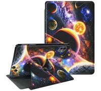 CGFGHHUY for iPad Pro 11 inch Case 2024 M4 with 360 Degree Rotating Stand Protective Smart Cover with Auto Wake Sleep Case for iPad Pro 11 inch 5th Generation 2024 - Planet