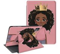 CGFGHHUY for iPad Pro 11 inch Case 2024 M4 with 360 Degree Rotating Stand Protective Smart Cover with Auto Wake Sleep Case for iPad Pro 11 inch 5th Generation 2024 - Little Girl