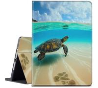 CGFGHHUY for iPad Pro 13 inch Case 2024 M4 Lightweight Protective PU Leather Smart Stand Cover with Auto Wake Sleep Case for iPad Pro 13 inch 7th Generation 2024 - Turtle in The Sea