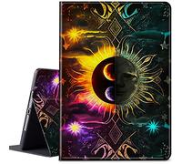 CGFGHHUY for Microsoft Surface GO 3 Case Lightweight Protective PU Leather Smart Stand Cover with Auto Wake Sleep Tablet Case for Microsoft Surface GO/GO 2/GO 3 - Sun and Planet