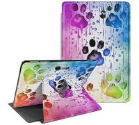 CGFGHHUY for Microsoft Surface Pro 7 Case 12.3 inch 360 Degree Rotating Stand Smart Cover with Auto Wake Sleep Tablet Case for Microsoft Surface Pro 7/7 Plus/6/5/4 - Watercolor Dog Paws