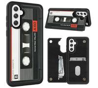 CGFGHHUY for Samsung Galaxy A16 5G Case Wallet Case with Card Slots & Kickstand PU Leather Cover Soft TPU Protective Phone Cover for Samsung Galaxy A16 5G 6.7 inch 2024 - Audio Cassette Tape