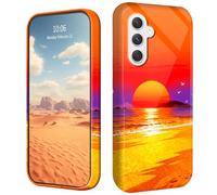 CGFGHHUY for Samsung Galaxy S26 Plus Case Lightweight Soft TPU Shock Proof Protective Cover with Orange Red Sunset Beach Pattern Design Phone Case for Samsung Galaxy S26 Plus 6.7 inch 2026