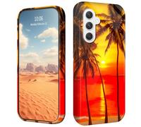 CGFGHHUY for Samsung Galaxy S26 Plus Case Lightweight Soft TPU Shock Proof Protective Cover with Palm Trees at Red Sunset Beach Pattern Design Phone Case for Samsung Galaxy S26 Plus 6.7 inch 2026