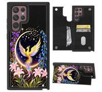 CGFGHHUY for Samsung Galaxy S26 Ultra Case Wallet Case with Card Slots & Kickstand PU Leather Soft TPU Protective Phone Cover for Samsung Galaxy S26 Ultra 6.9 inch 2026 - Colorful Birds and Flowers