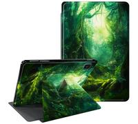 CGFGHHUY for Samsung Galaxy Tab A7 Lite Case 8.7 inch 360 Degree Rotating Stand Protective Smart Cover Case for Samsung Galaxy Tab A7 Lite 2021 - Green Forests