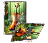 CGFGHHUY for Samsung Galaxy Tab A9 Plus Case 11 inch Clear Slim Lightweight Kickstand Protective Transparent TPU Case with Pen Holder Tablet Cover for Galaxy A9 Plus 2023 - Butterflies and Violin