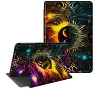 CGFGHHUY for Samsung Galaxy Tab S6 Lite Case 10.4 inch 2022/2020 Release 360 Degree Rotating Stand Protective Smart Cover with Auto Wake Sleep Case Cover - Sun and Planet