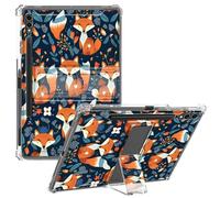 CGFGHHUY for Samsung Galaxy Tab S9 Ultra Case Clear Slim Lightweight Kickstand Protective Transparent TPU Case with Pen Holder Tablet Cover for Galaxy Tab S9 Ultra 5G 14.6 inch - Cute Fox