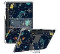 CGFGHHUY for Samsung Galaxy Tab S9 Ultra Case Clear Slim Lightweight Kickstand Protective Transparent TPU Case with Pen Holder Tablet Cover for Galaxy Tab S9 Ultra 5G 14.6 inch - Planet Galaxy