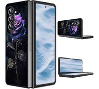 CGFGHHUY for Samsung Galaxy Z Fold 7 Case 2025 Slim Lightweight Hard PC Shook Proof Protective Phone Case Cover for Samsung Galaxy Z Fold 7 5G 8 inch - Galaxy Rose Flower