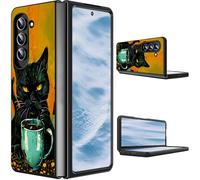 CGFGHHUY for Samsung Galaxy Z Fold 7 Case 2025 Slim Lightweight Hard PC Shook Proof Protective Phone Case Cover for Samsung Galaxy Z Fold 7 5G 8 inch - A Cute Black Cat